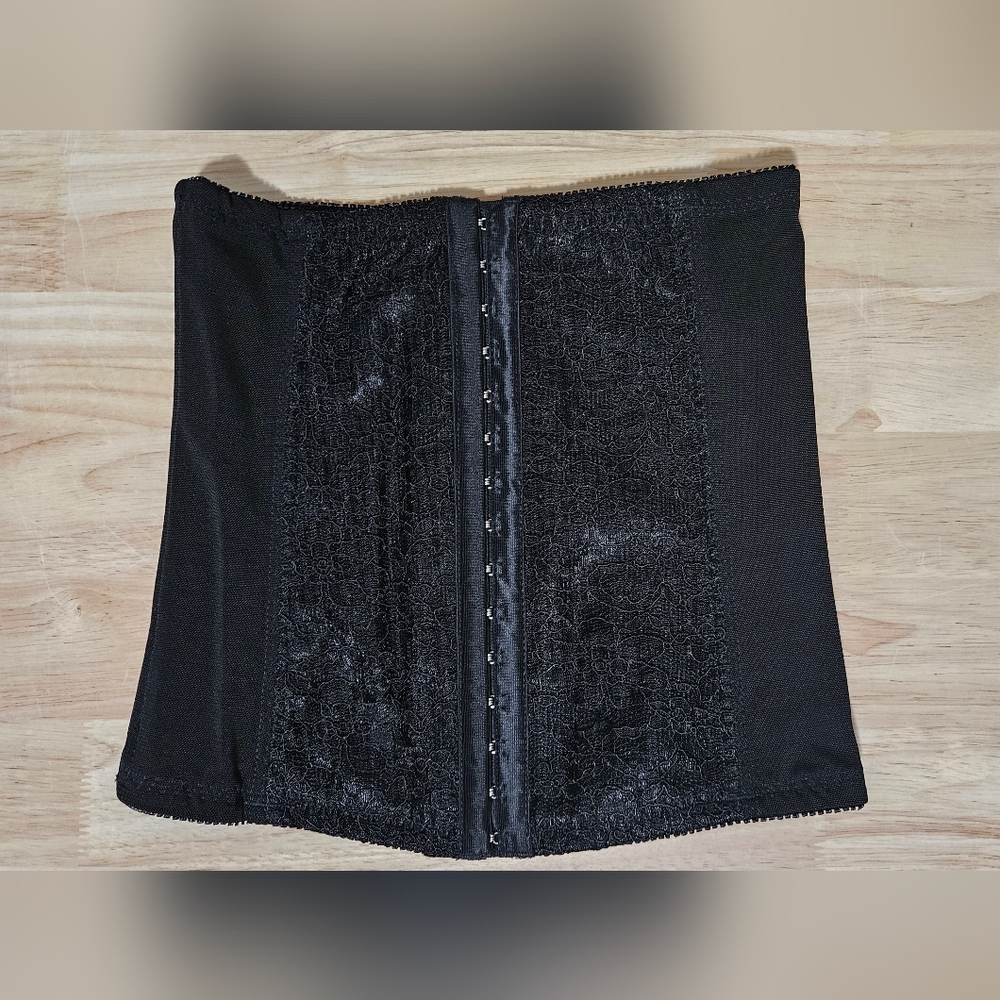 Lace and mesh waist trainer.